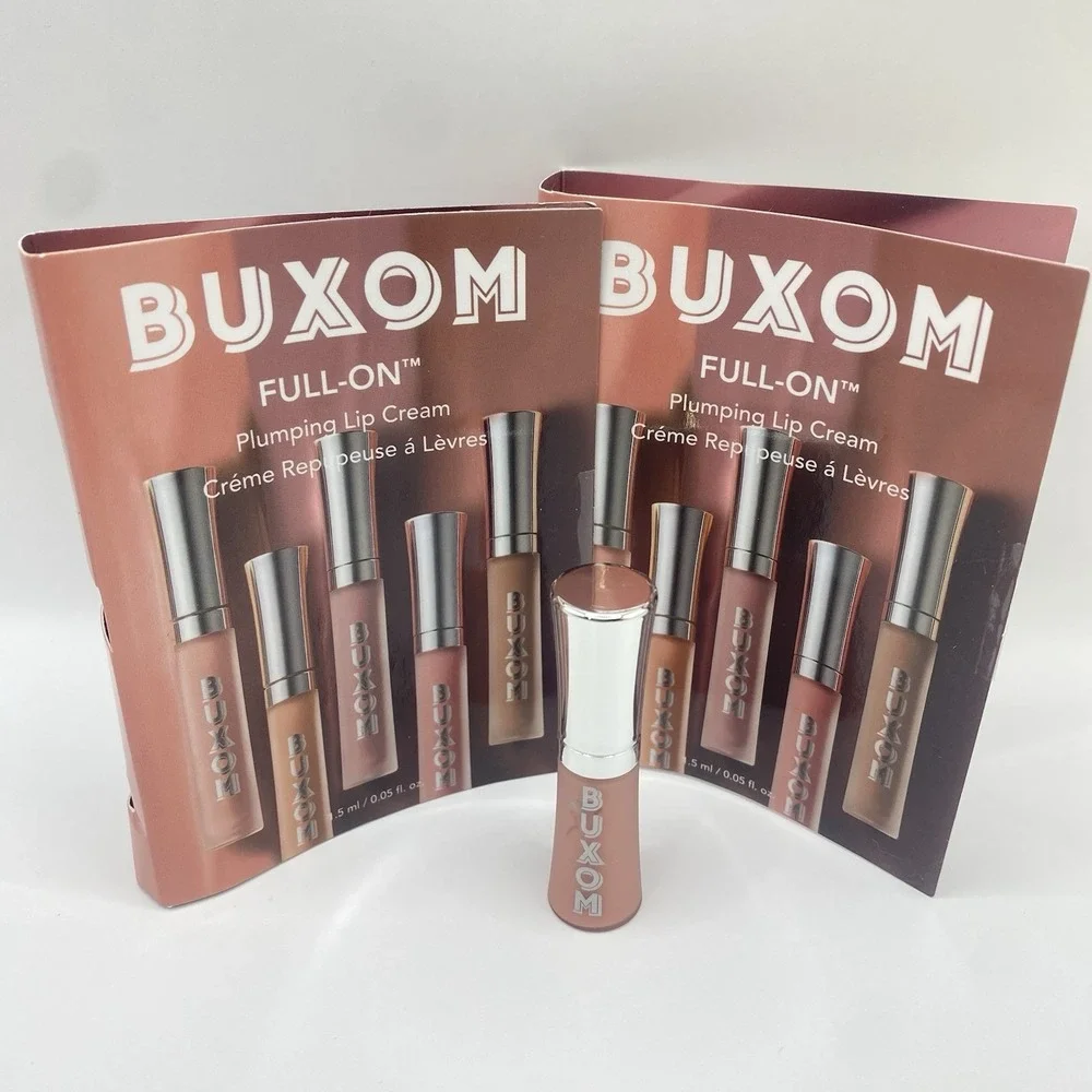 2x Buxom Full On  Plumping Lip Cream White Russian 1.5ml Deluxe Mini New